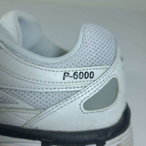 Nike P-6000 Mens Size 13 White Metallic Silver Black Running Sneaker  CD6404-107 main image 11